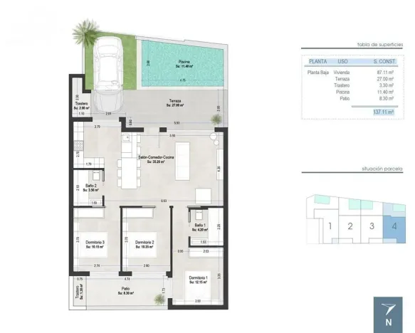 Prodej rodinného domu, San Pedro del Pinatar, Murcia, Španělsko, 87 m2