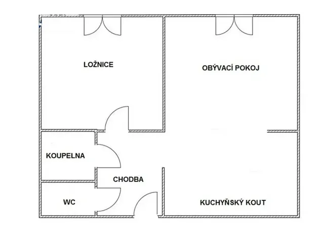 Pronájem bytu 2+kk, Kladno, Holandská, 42 m2