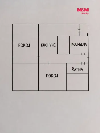 Pronájem bytu 2+1, Česká Lípa, 5. května, 66 m2