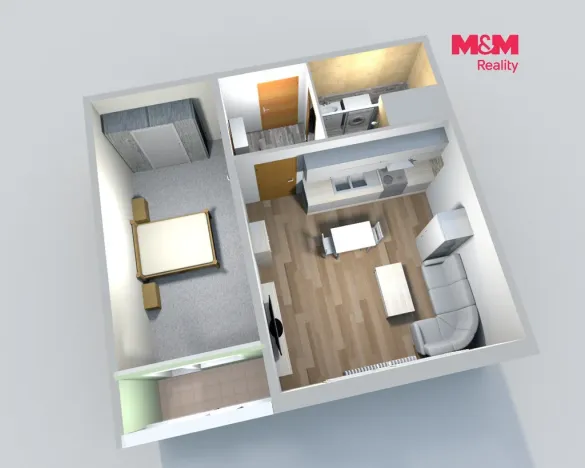 Pronájem bytu 1+1, Česká Lípa, Hradecká, 40 m2