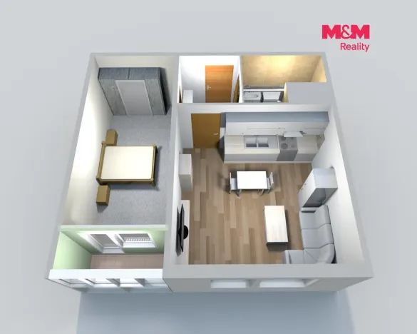 Pronájem bytu 1+1, Česká Lípa, Hradecká, 40 m2