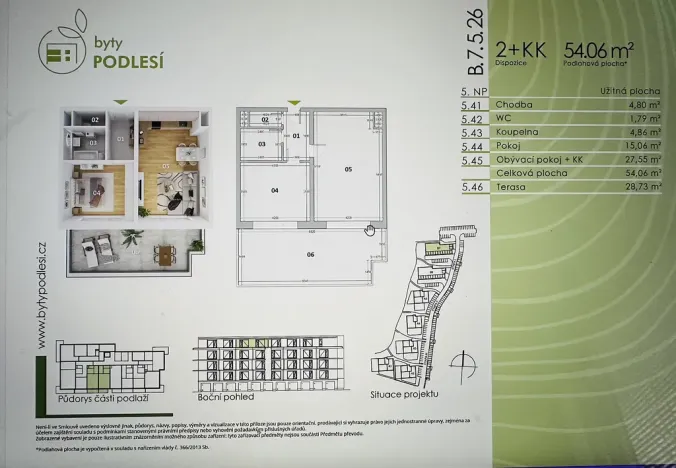 Pronájem bytu 2+kk, Jablonec nad Nisou, Za Jízdárnou, 83 m2