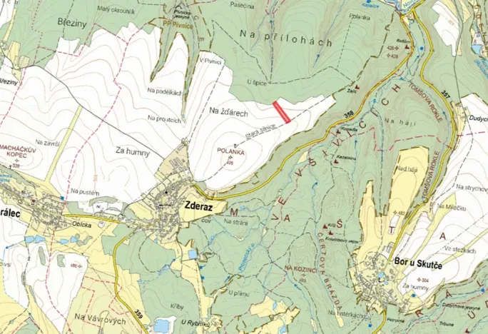 Prodej pole, Zderaz, 2416 m2