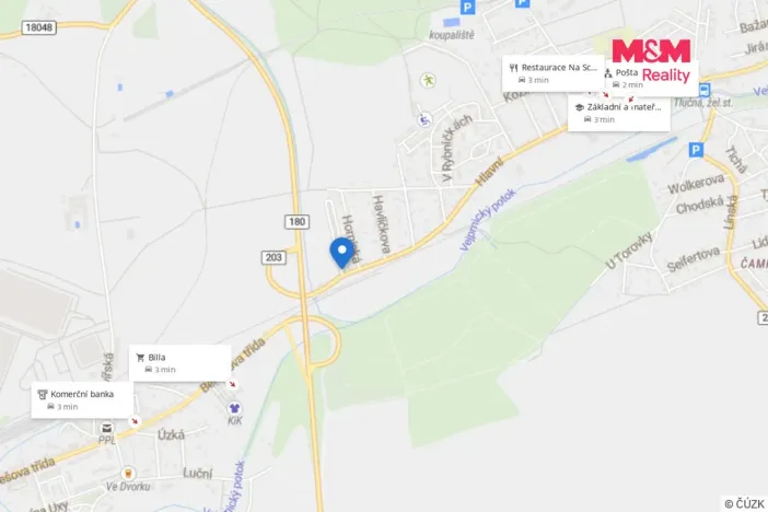 Pronájem bytu 2+kk, Tlučná, Tlučenská kolonie, 41 m2