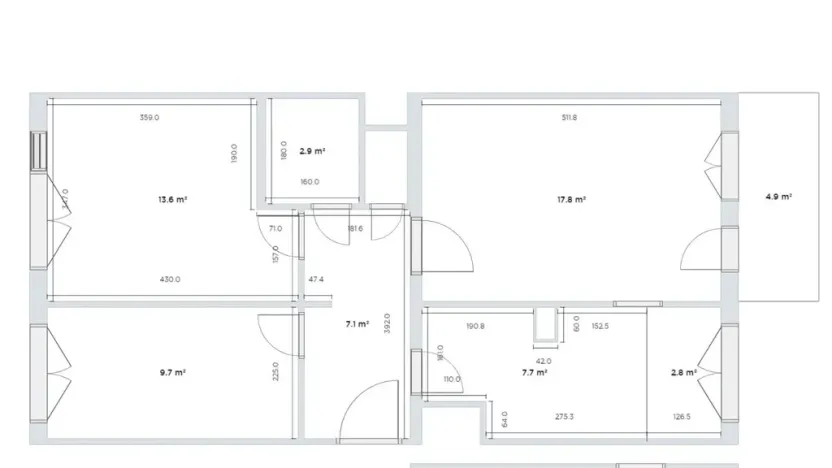 Prodej bytu 3+1, Praha - Chodov, Benkova, 69 m2