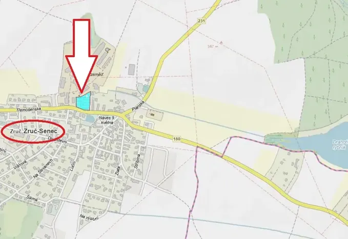 Prodej pozemku pro bydlení, Zruč-Senec, Třemošenská, 5167 m2
