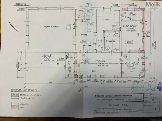 Prodej rodinného domu, Lovečkovice, 160 m2