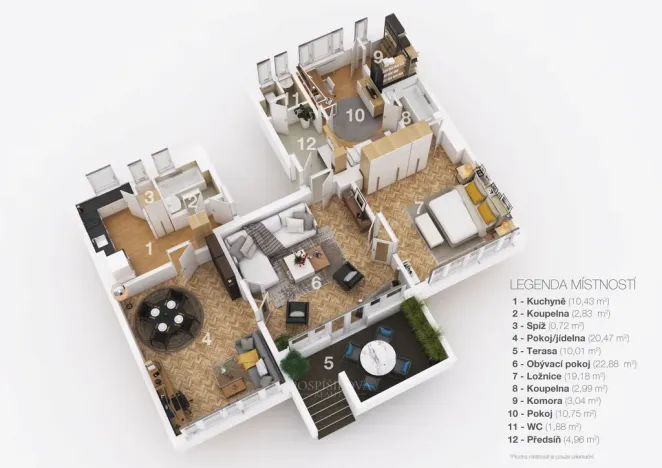 Prodej atypického bytu, Praha - Smíchov, U Šalamounky, 100 m2