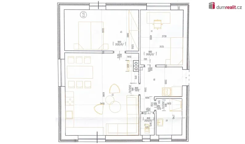 Pronájem bytu 3+kk, Boršice, 77 m2