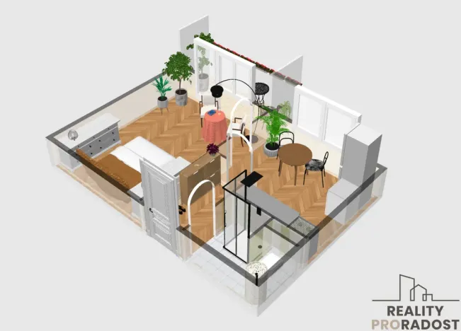 Prodej bytu 1+1, Brno, Vondrákova, 33 m2