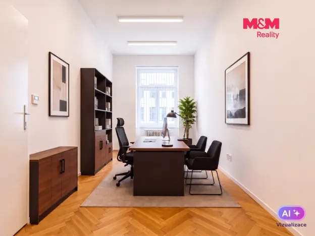 Pronájem kanceláře, Praha - Vinohrady, náměstí Míru, 92 m2