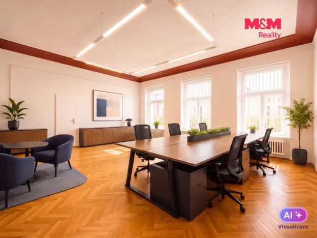 Pronájem kanceláře, Praha - Vinohrady, náměstí Míru, 92 m2