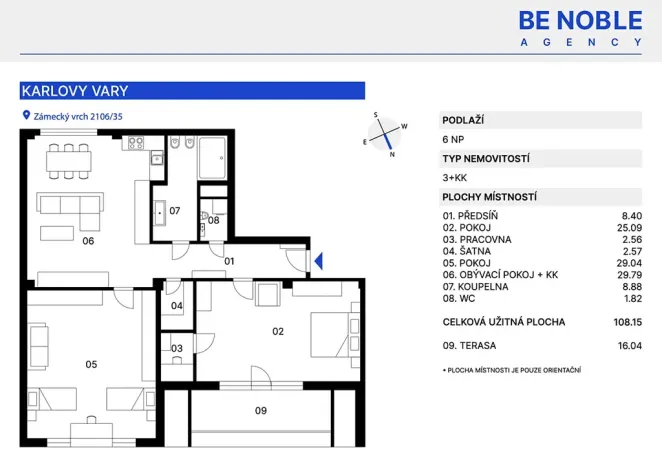 Prodej bytu 3+kk, Karlovy Vary, Zámecký vrch, 108 m2