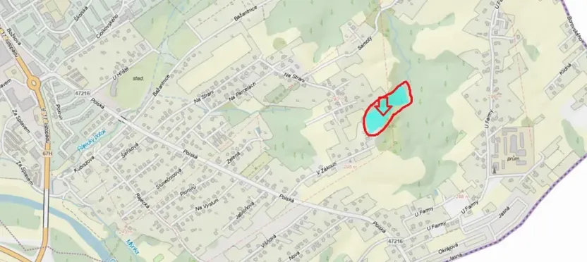 Prodej rybníku, Karviná, 12501 m2
