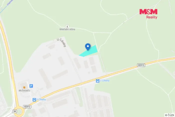 Prodej komerčního pozemku, Jindřichův Hradec - Otín, 1173 m2