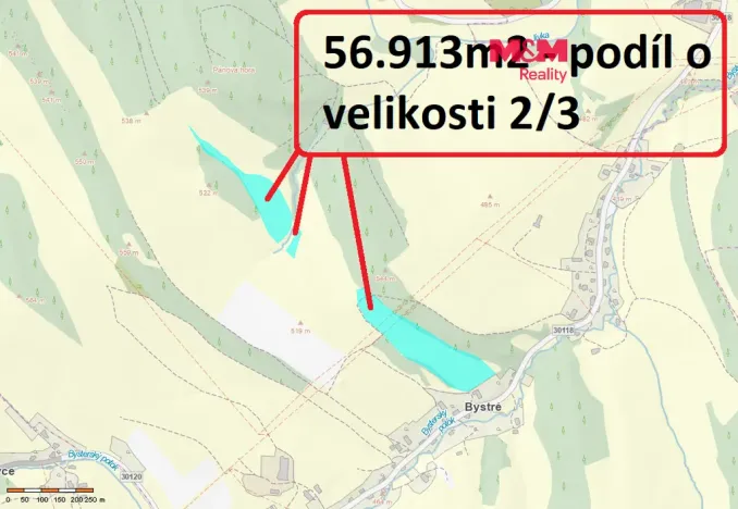 Prodej louky, Stárkov - Bystré, 56913 m2