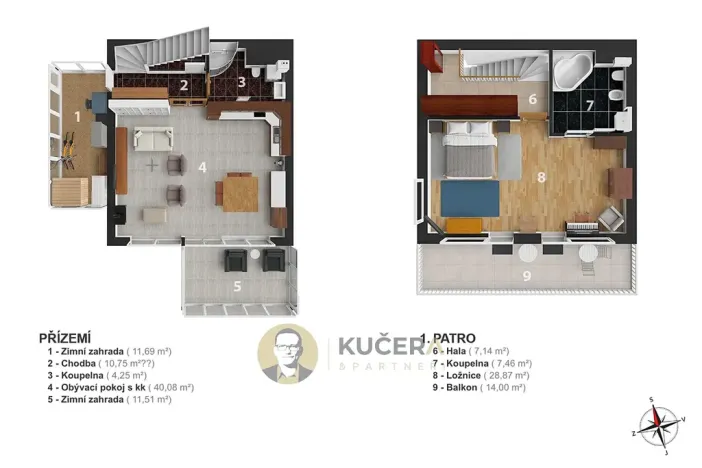 Prodej bytu 2+kk, Praha - Újezd nad Lesy, Račiněveská, 95 m2