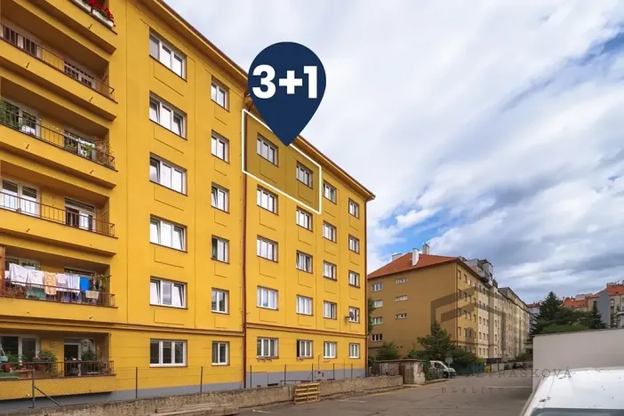 Prodej bytu 3+1, Praha - Žižkov, Biskupcova, 87 m2
