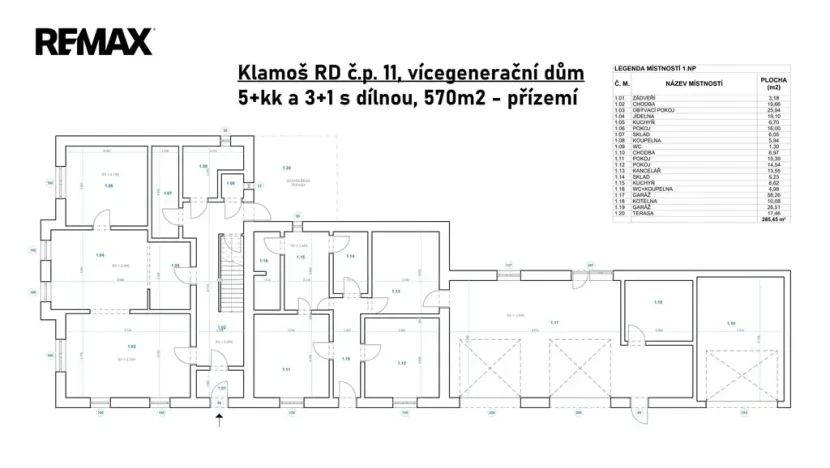 Prodej vícegeneračního domu, Klamoš, 570 m2