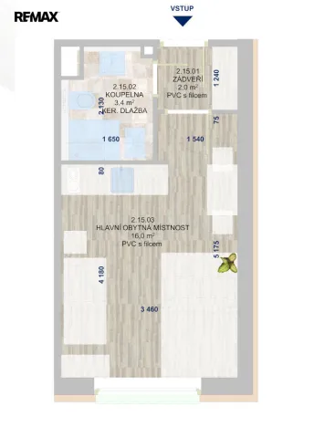 Prodej bytu 1+kk, Zlín, třída Tomáše Bati, 21 m2