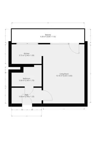 Pronájem bytu 1+kk, Praha, V Štíhlách, 34 m2