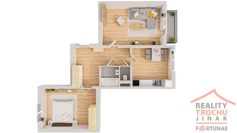 Pronájem bytu 2+1, Hradec Králové, Sekaninova, 62 m2