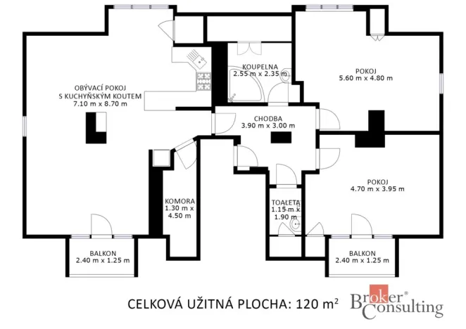 Prodej bytu 3+kk, Kuřim, Jungmannova, 120 m2