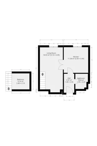 Pronájem bytu 1+1, Praha - Holešovice, Argentinská, 35 m2