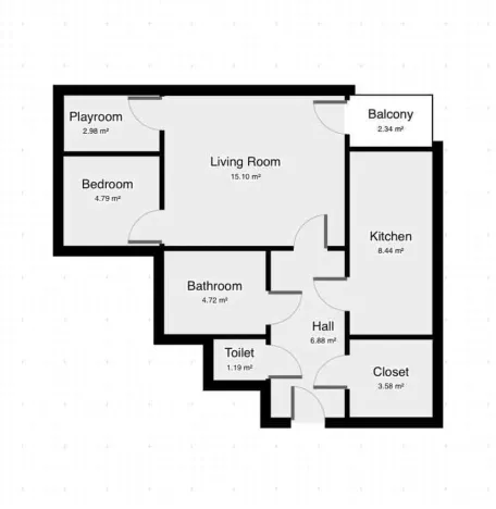 Pronájem bytu 3+kk, Praha - Prosek, Valečovská, 69 m2