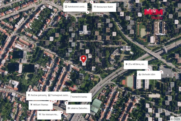 Prodej bytu 2+1, Brno - Žabovřesky, Luční, 50 m2