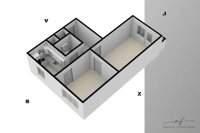 Prodej bytu 2+1, Habartov, Karla Čapka, 52 m2