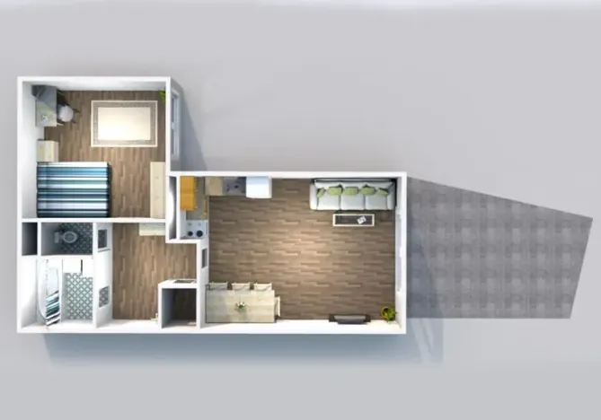 Pronájem bytu 2+kk, Praha - Letňany, Chlebovická, 56 m2