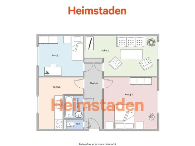Pronájem bytu 3+1, Karviná - Hranice, Slovenská, 73 m2