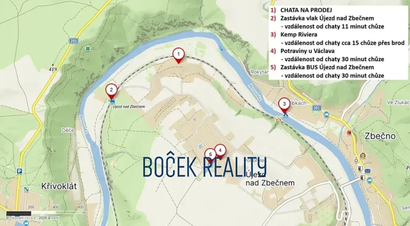 Prodej chaty, Zbečno, 80 m2