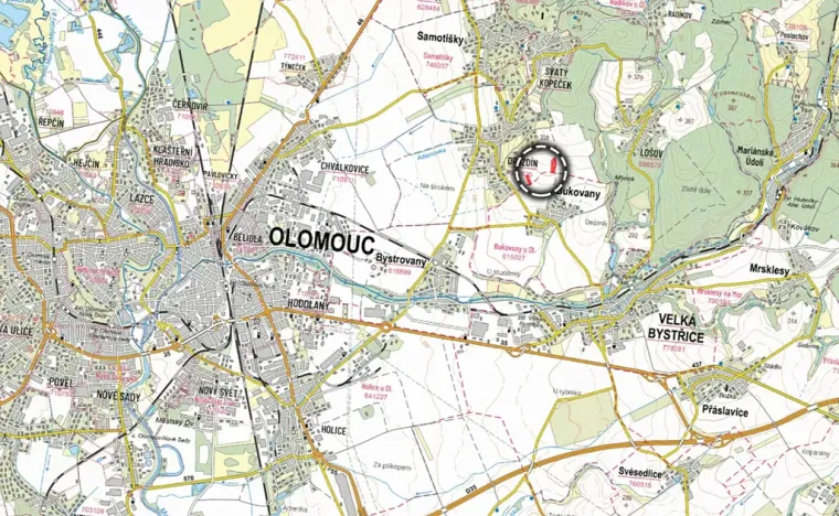 Prodej pole, Olomouc, 9972 m2