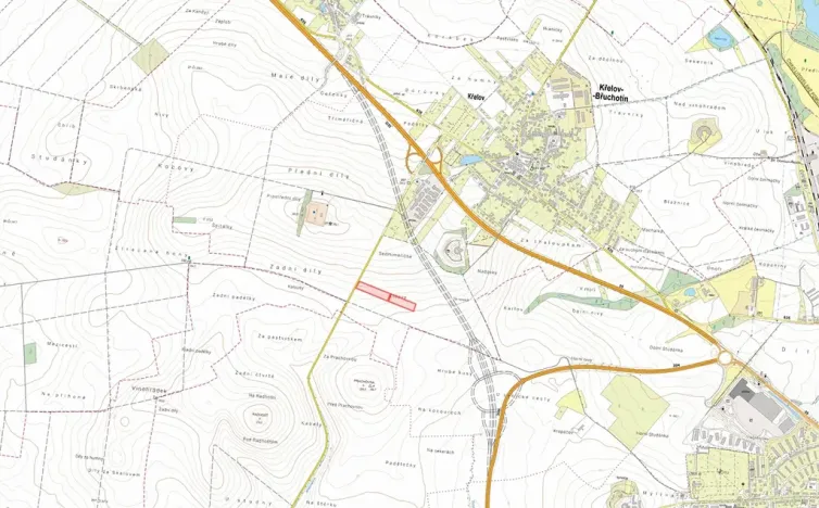 Prodej pole, Křelov-Břuchotín, 20401 m2