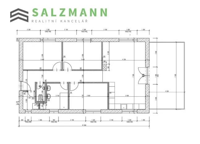 Pronájem bytu 4+kk, Vochov, 82 m2