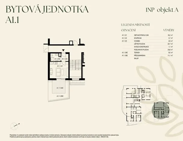 Prodej bytu 1+kk, Praha, U starého židovského hřbitova, 24 m2