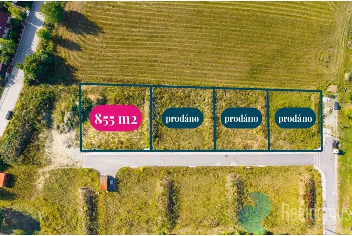 Prodej pozemku pro bydlení, Hůry, 855 m2