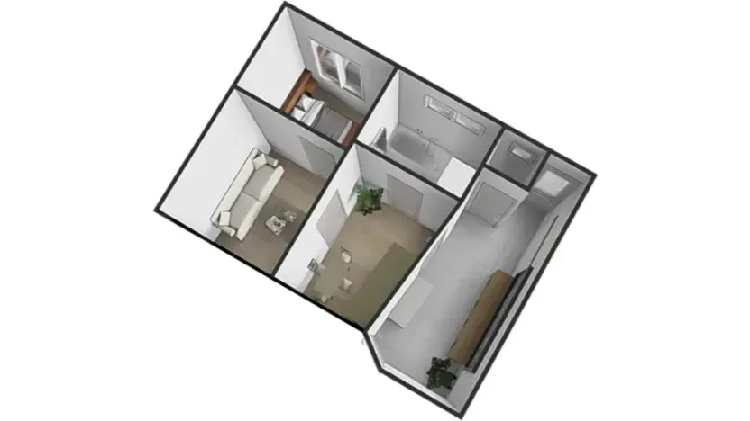 Pronájem rodinného domu, Rosice, Na Mýtě, 58 m2