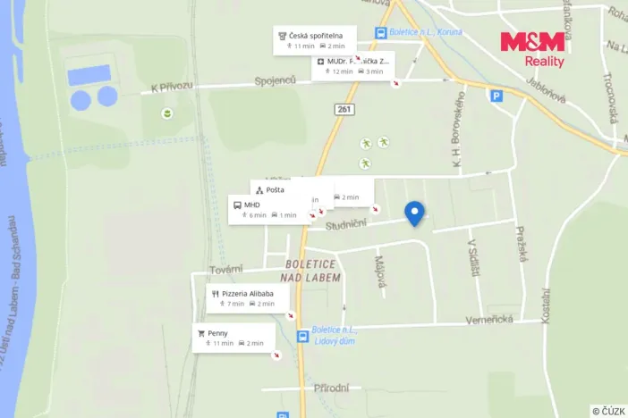 Prodej bytu 1+1, Děčín - Děčín XXXII-Boletice nad Labem, Čsl. partyzánů, 39 m2