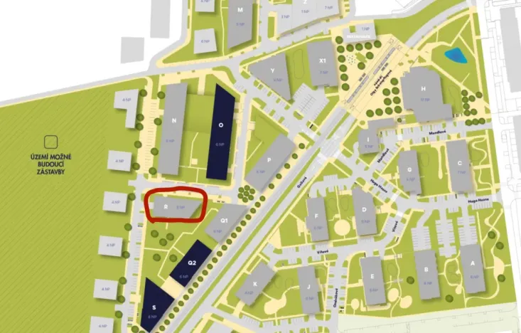 Prodej bytu 2+kk, Praha - Hlubočepy, náměstí Olgy Scheinpflugové, 47 m2
