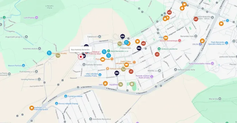 Prodej bytu 2+kk, Praha - Hlubočepy, náměstí Olgy Scheinpflugové, 47 m2