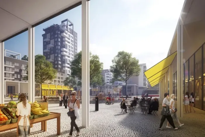 Prodej bytu 2+kk, Praha - Hlubočepy, náměstí Olgy Scheinpflugové, 47 m2