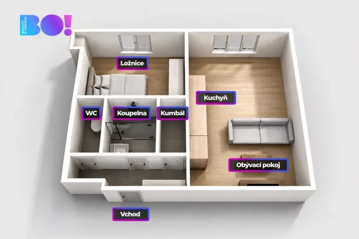 Prodej bytu 2+kk, Třinec, Beskydská, 35 m2