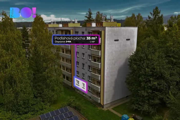 Prodej bytu 2+kk, Třinec, Beskydská, 35 m2
