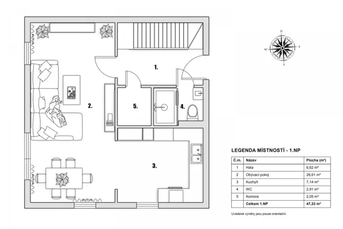 Prodej rodinného domu, Křenek, 95 m2