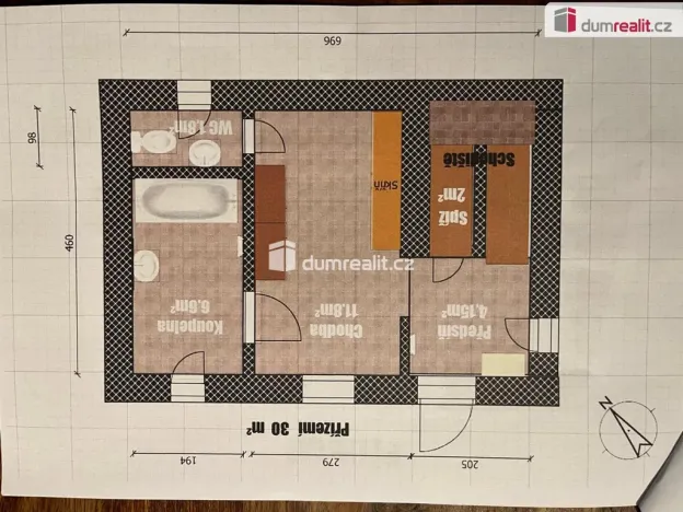 Pronájem bytu 2+kk, Kolín - Sendražice, Nová, 80 m2