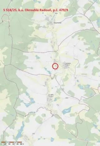 Prodej lesa, Okrouhlá Radouň, 2438 m2