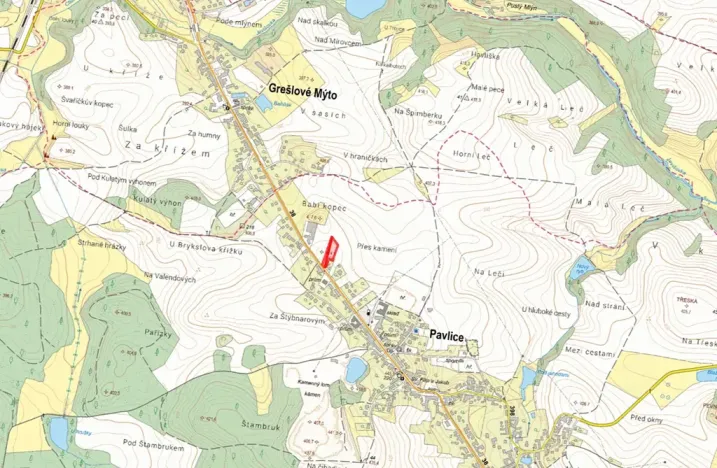 Prodej pozemku pro bydlení, Pavlice, 3292 m2
